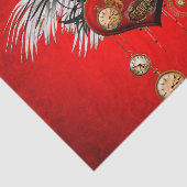 Wunderschönes Steampunkherz Seidenpapier (Ausschnitt)