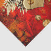 Wunderschönes Steampunkherz Seidenpapier (Ausschnitt)