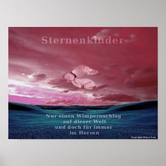 Wunderschönes Sternenkindposter Poster (Vorne)