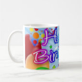 wunderschönes stilvolles Happy Birthday Kaffeetasse (Links)