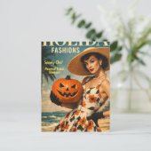 Wunderschönes Summerween Mode Model Postkarte (Stehend Vorderseite)