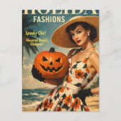 Wunderschönes Summerween Mode Model Postkarte (Vorderseite)