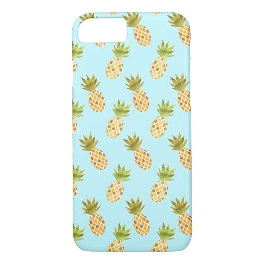Wunderschönes tropisches Ananas Muster Case-Mate iPhone Hülle (Rückseite)