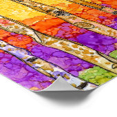 Wunderschönes und farbenfrohes Aspen Tree Poster - (Ecke)