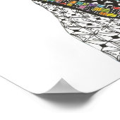 Wunderschönes und farbenfrohes Weimaraner-Poster - Poster (Ecke)