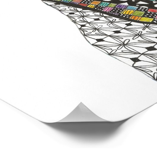 Wunderschönes und farbenfrohes Weimaraner-Poster - Poster (Ecke)