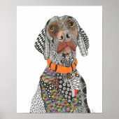 Wunderschönes und farbenfrohes Weimaraner-Poster - Poster (Vorne)