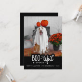 Wunderschönes und lustiges Halloween-Foto Karte (Vorderseite/Rückseite Beispiel)