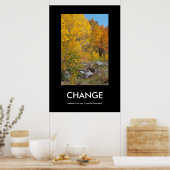 Wunderschönes Veränderungspapster für den Herbst Poster (Küche)