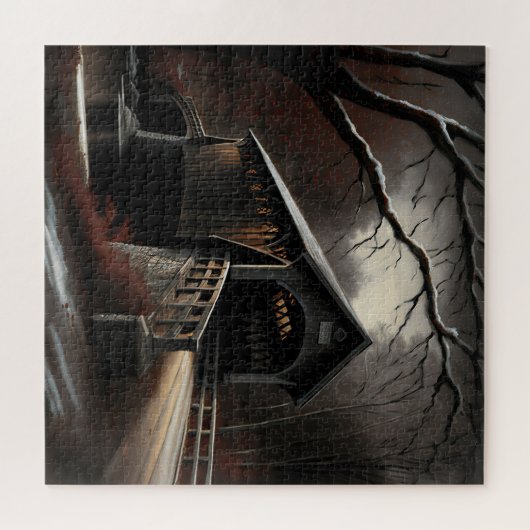 Wunderschönes, verschneiten Bridge-Puzzle Puzzle (Horizontal)