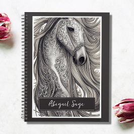 Wunderschönes Verziertes Silbergraupferd mit blühe Planer