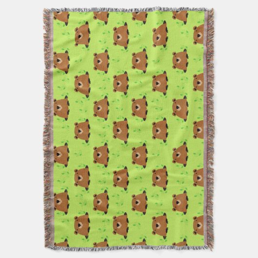 Wunderschönes Waldgrundmuster Decke (Vorderseite Vertikal)