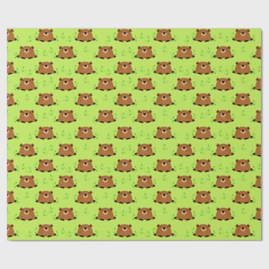 Wunderschönes Waldgrundmuster Geschenkpapier (Flach)