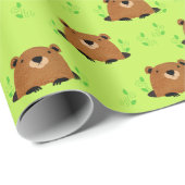 Wunderschönes Waldgrundmuster Geschenkpapier (Rolleneckpunkt)