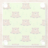 Wunderschönes Waldgrundmuster Glasuntersetzer (Rückseite)