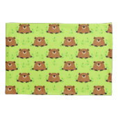 Wunderschönes Waldgrundmuster Kissenbezug (Rückseite)