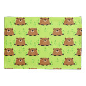 Wunderschönes Waldgrundmuster Kissenbezug (Rückseite)