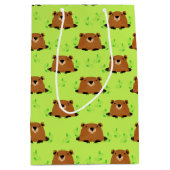 Wunderschönes Waldgrundmuster Mittlere Geschenktüte (Vorderseite)