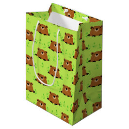 Wunderschönes Waldgrundmuster Mittlere Geschenktüte