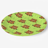 Wunderschönes Waldgrundmuster Pappteller (Schrägansicht)