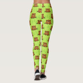 Wunderschönes Waldlandkreaturmuster Leggings (Rückseite)
