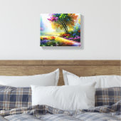 Wunderschönes Waldparadies Leinwanddruck (Insitu (Schlafzimmer))