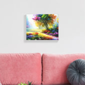 Wunderschönes Waldparadies Leinwanddruck (Insitu (Wohnzimmer))