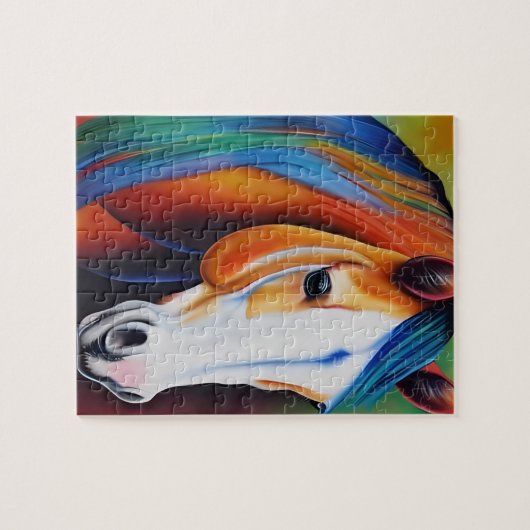 Wunderschönes Wasserfarben-Puzzle Puzzle (Horizontal)