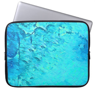 Wunderschönes Wasserfarben-Tropen-Ozean-Themendesi Laptopschutzhülle