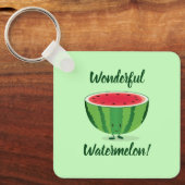 Wunderschönes Watermelon Grüne Früchte Nahrung Schlüsselanhänger (Vorderseite)