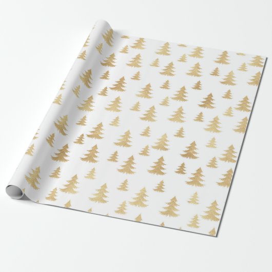 Wunderschönes Weihnachts-Gold-Musterpapier Geschenkpapier (Ungerollt)
