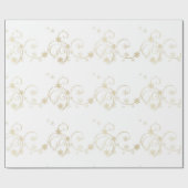 Wunderschönes Weihnachts-Gold-Musterpapier Geschenkpapier (Flach)