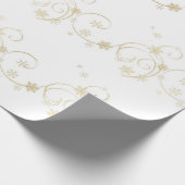 Wunderschönes Weihnachts-Gold-Musterpapier Geschenkpapier (Ecke)