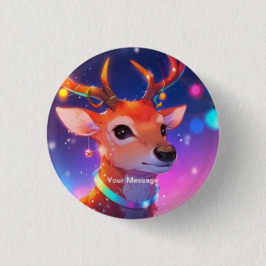 Wunderschönes Weihnachtsglühen Button (Vorderseite)