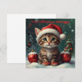 Wunderschönes Weihnachtsglühen Einladung (Vorne/Hinten)