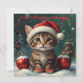 Wunderschönes Weihnachtsglühen Einladung (Vorderseite)