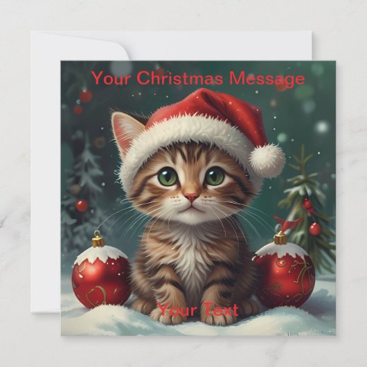 Wunderschönes Weihnachtsglühen Einladung (Vorderseite)