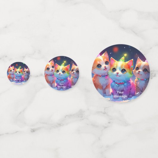 Wunderschönes Weihnachtsglühen Konfetti (Rückseiten)