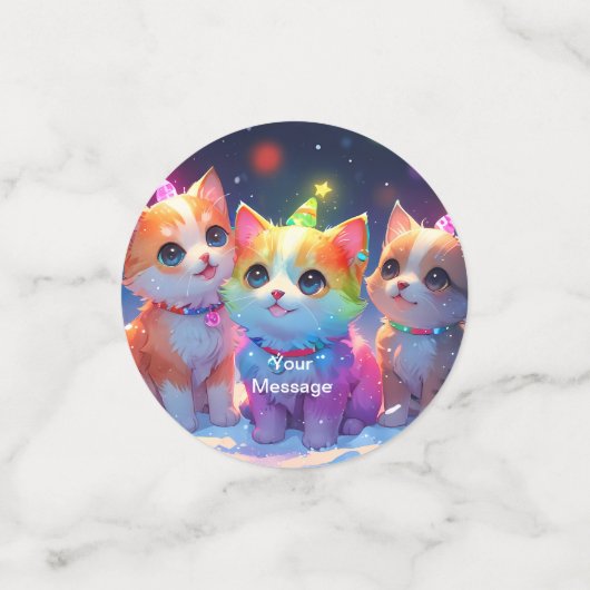 Wunderschönes Weihnachtsglühen Konfetti (Klein Vorderseite)