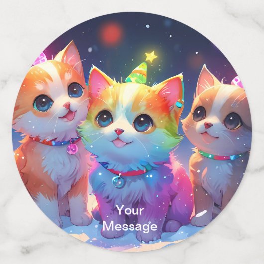 Wunderschönes Weihnachtsglühen Konfetti (Groß Rückseite)