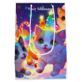 Wunderschönes Weihnachtsglühen Mittlere Geschenktüte (Rückseite)