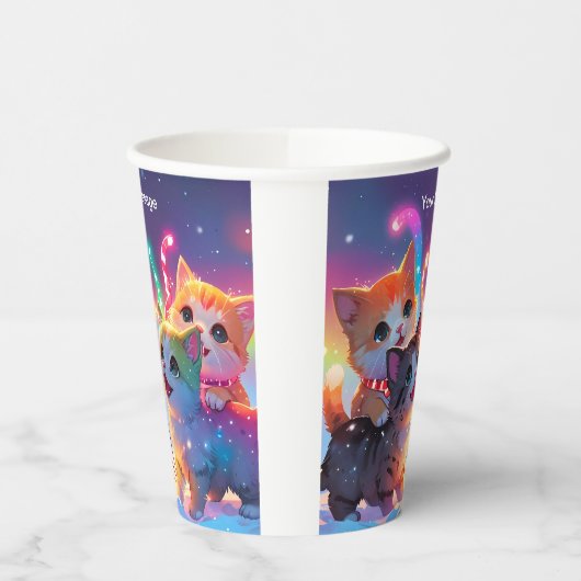 Wunderschönes Weihnachtsglühen Pappbecher (Links)