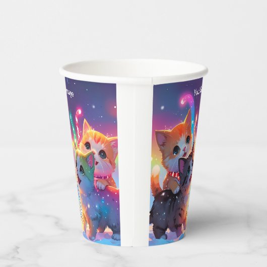 Wunderschönes Weihnachtsglühen Pappbecher (Rechts)