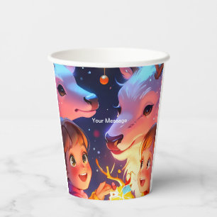 Wunderschönes Weihnachtsglühen Pappbecher