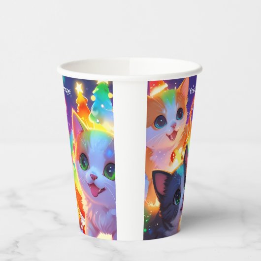 Wunderschönes Weihnachtsglühen Pappbecher (Links)