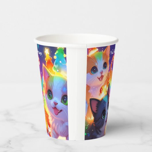 Wunderschönes Weihnachtsglühen Pappbecher (Rechts)