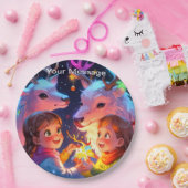 Wunderschönes Weihnachtsglühen Pappteller (Party)