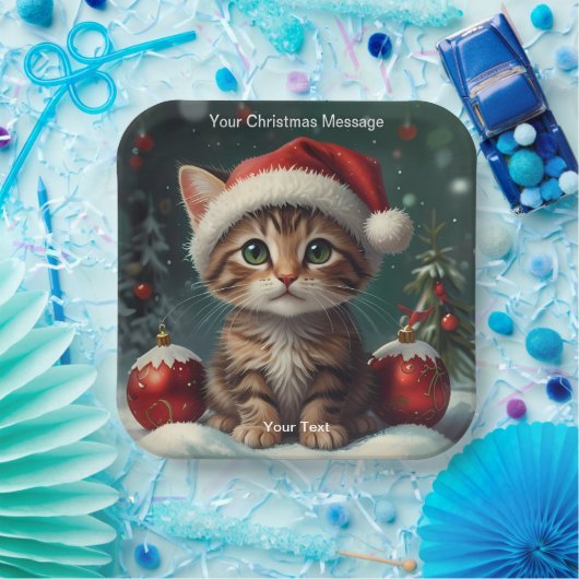 Wunderschönes Weihnachtsglühen Pappteller (Party)