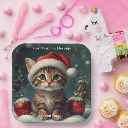 Wunderschönes Weihnachtsglühen Pappteller (Party)