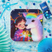 Wunderschönes Weihnachtsglühen Pappteller (Party)